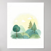 Abstract Landschap Poster (Voorkant)