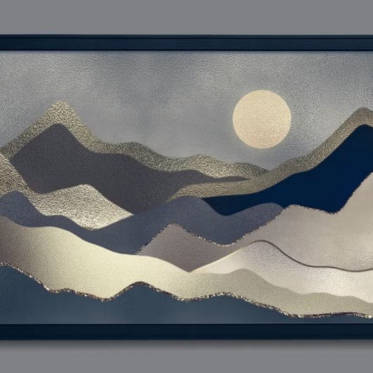 Abstract landschap Poster