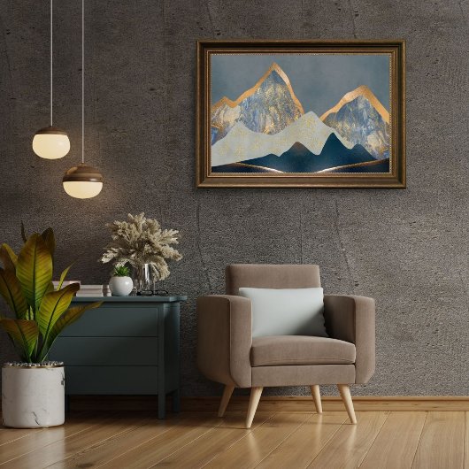 Abstract landschap Poster