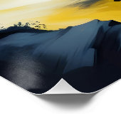 Abstract Landschap Poster Achtergrond Behang Art (Hoek)