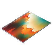 Abstract Landschap Poster Achtergrond Behang Art Notitieboek (Linkerzijde)