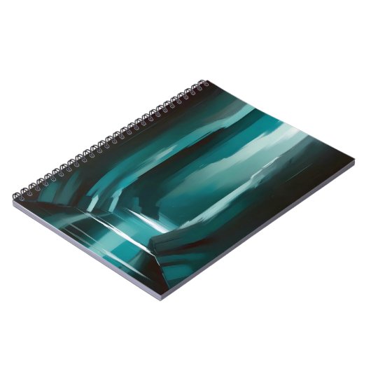 Abstract Landschap Poster Achtergrond Behang Art Notitieboek (Linkerzijde)