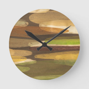 Abstract landschap ronde klok