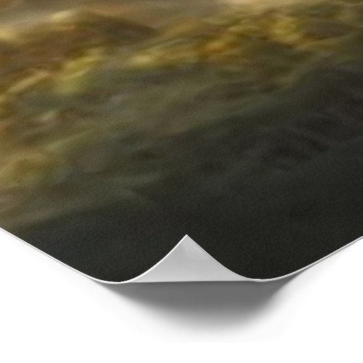 Abstract landschap storm Golden Gate Bridge Poster (Hoek)