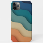 Abstract landschap van Flat Boho, zonnescherm en b Case-Mate iPhone Case (Achterkant)