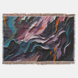 Abstract landschap van kosmische canyon deken
