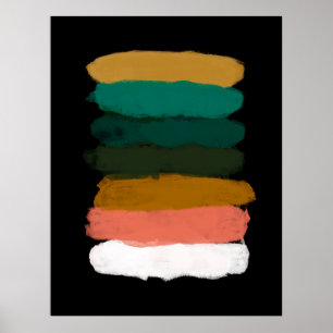 Abstract landschap. Veelzijdige artistieke achterg Poster