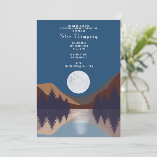 Abstract landschap Veertig jaar Kaart (Staand voorkant)