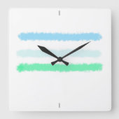 Abstract landschap. vierkante klok (Voorkant)