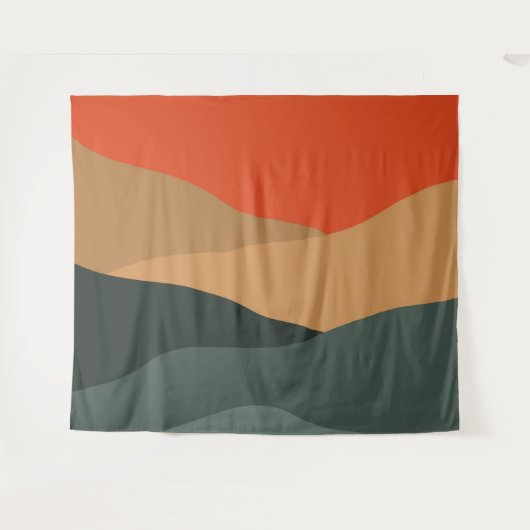 Abstract landschap wandkleed (Voorkant (horizontaal))