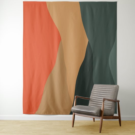 Abstract landschap wandkleed (In situ)