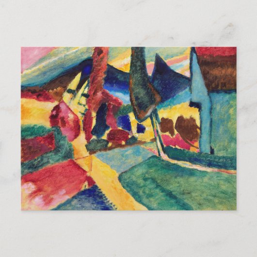 Abstract landschap Wassily Kandinsky Briefkaart (Voorkant)