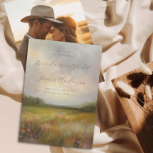 Abstract Landschap Wildflower Meadow Bruiloft Foto