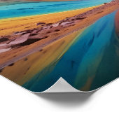Abstract Landschapbos Natuur Achtergrondkunst Poster (Hoek)