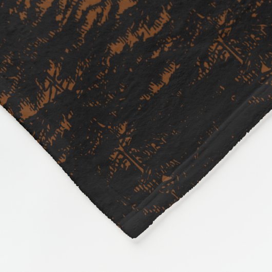 Abstract landschapsbos Bomen regenboog & vogels Fleece Deken (Hoek)