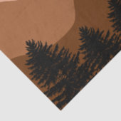 Abstract landschapsbos Bomen regenboog & vogels Tissuepapier (Detail)