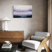 Abstract landschapskunstwerk, Dark River Canvas Afdruk