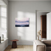 Abstract landschapskunstwerk, Dark River Canvas Afdruk