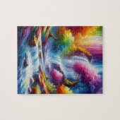 Abstract Landschapsschilderij AI Generated Art Legpuzzel (Horizontaal)