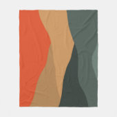 Abstract landschapstapijt fleece deken (Voorkant)