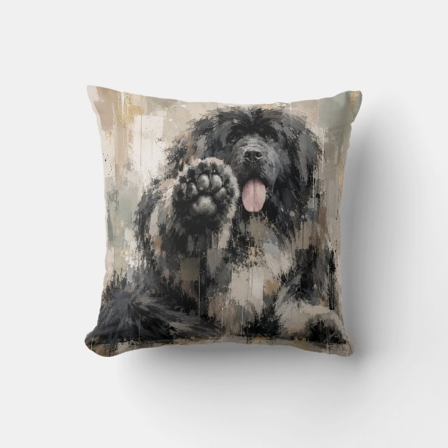 Abstract Landseer Kussen (Voorkant)
