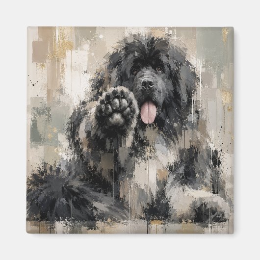 Abstract Landseer Magneet (Voorkant)