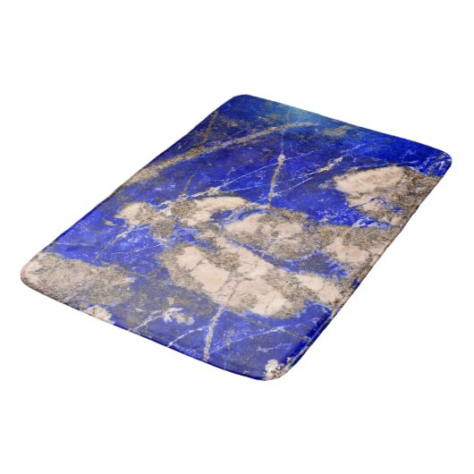 Abstract Lapis Blue Grey Granite-patroon Badmat (Gekanteld)