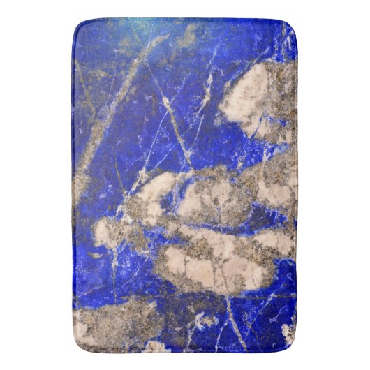 Abstract Lapis Blue Grey Granite-patroon Badmat (Voorkant Verticaal)