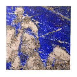 Abstract Lapis Blue Grey Granite-patroon Tegeltje