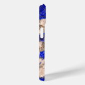 Abstract Lapis Lazuli Blauw Graniet monogram Case-Mate iPhone Case (Achterkant / Rechts)
