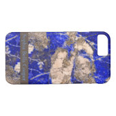 Abstract Lapis Lazuli Blue Granite Case-Mate iPhone Case (Achterkant (Horizontaal))