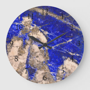 Abstract Lapis Lazuli Blue Granite Grote Klok