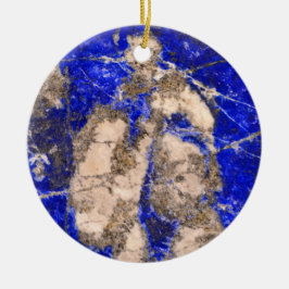 Abstract Lapis Lazuli Blue Granite Keramisch Ornament