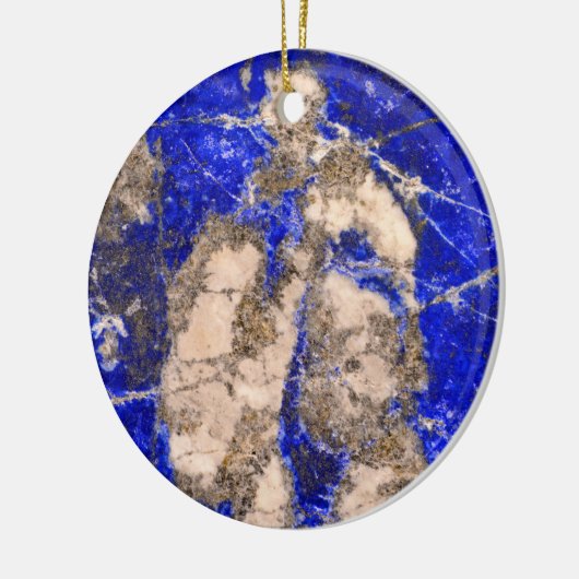 Abstract Lapis Lazuli Blue Granite Keramisch Ornament (Links)