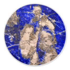 Abstract Lapis Lazuli Blue Granite Keramische Knop