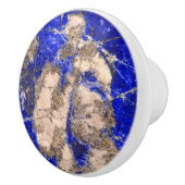 Abstract Lapis Lazuli Blue Granite Keramische Knop (Rechts)