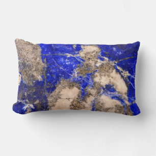 Abstract Lapis Lazuli Blue Granite Kussen