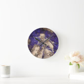 Abstract Lapis Lazuli Blue Granite Ronde Klok (Huis)