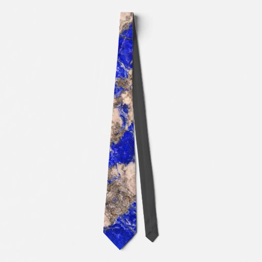 Abstract Lapis Lazuli Blue Granite Stropdas (Voorkant)