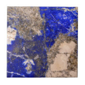 Abstract Lapis Lazuli Blue Granite Tegeltje (Voorkant)