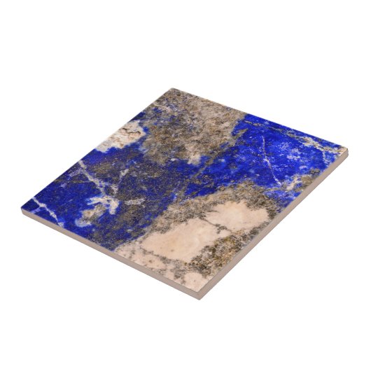 Abstract Lapis Lazuli Blue Granite Tegeltje (Zijkant)