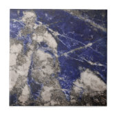 Abstract Lapis Lazuli Blue Granite Tegeltje (Voorkant)