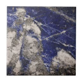 Abstract Lapis Lazuli Blue Granite Tegeltje