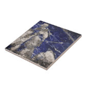Abstract Lapis Lazuli Blue Granite Tegeltje (Zijkant)