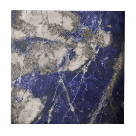 Abstract Lapis Lazuli Blue Granite Tegeltje