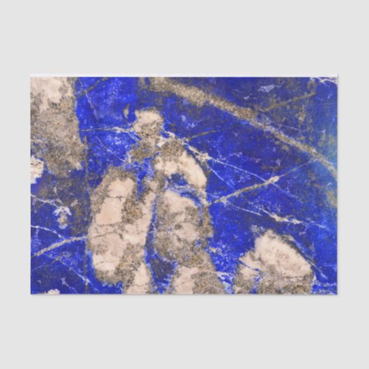 Abstract Lapis Lazuli Blue Granite Tissuepapier (Voorkant)