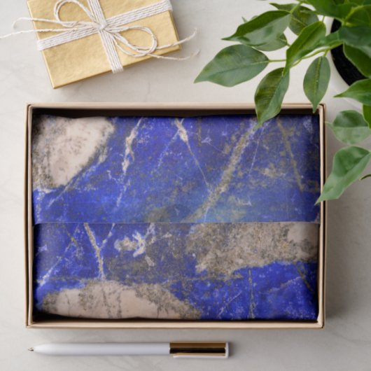 Abstract Lapis Lazuli Blue Granite Tissuepapier (Geschenk)