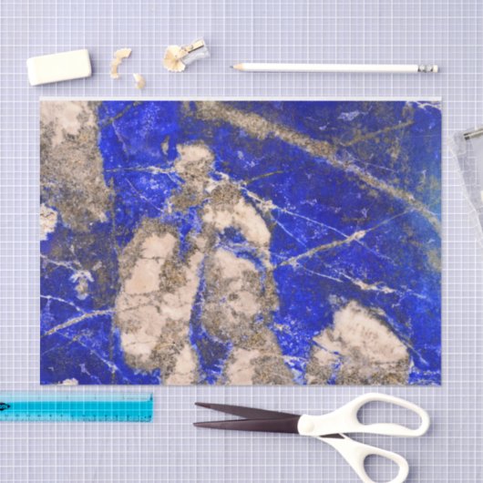 Abstract Lapis Lazuli Blue Granite Tissuepapier (Craft)
