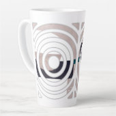 Abstract latte mug design latte mok (Linkerhoek)