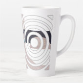 Abstract latte mug design latte mok (Rechts)